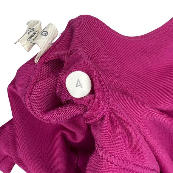 LULULEMON Ready Set Sweat Tank Size 4 Star Pixel Raspberry Bordeaux Drama - Picture 7 of 8